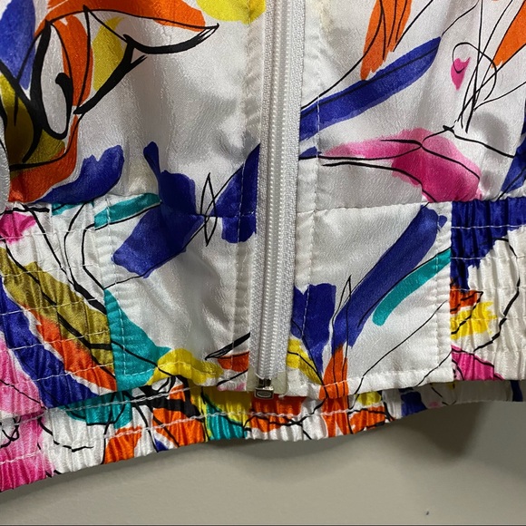 Vintage LAVON Funky Colorful Windbreaker Zip Up Jacket - Picture 9 of 13